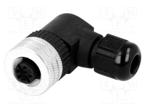 Ficha, M12, Pin: 5, Fêmea, Código A-Devicenet / Canopen, com Cabo