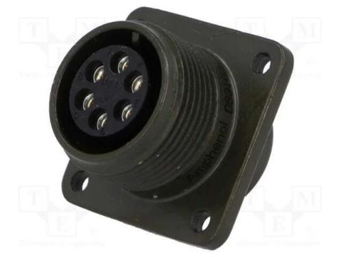 Conector: redondos, tamanho 14S, MS/DS, liga de a.