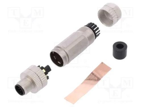 Ficha, M12, Pin: 8, Macho, Código A-Devicenet / Canopen, com Cabo