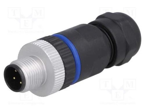 Ficha, M12, Pin: 4, Macho, Código A-Devicenet / Canopen, com Cabo