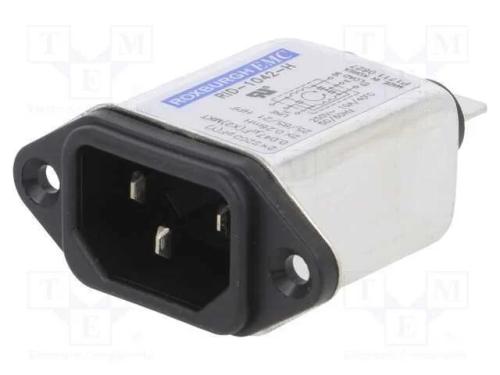 Conector: de alimentação, tomada, macho, 10A, 250.