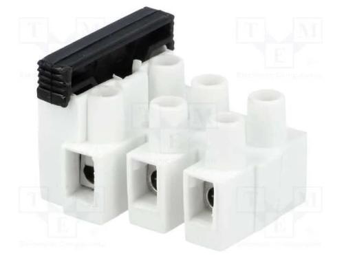 Bloco terminal, terminal parafusado, 2,5mm2, 450V.