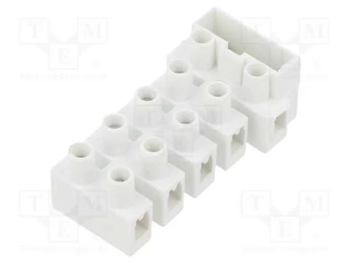 Bloco terminal, terminal parafusado, 2,5mm2, 450V.