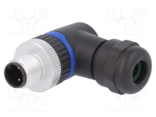 Ficha, M12, Pin: 3, Macho, Código A-Devicenet / Canopen, com Cabo