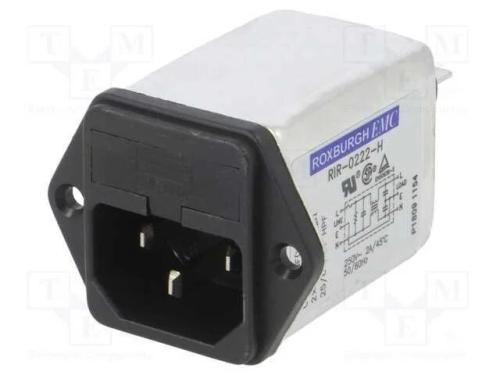 Conector: de alimentação, tomada, macho, 2A, 250V.