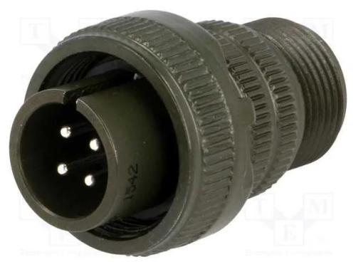 Conector: redondos, tamanho 14S, MS/DS, liga de a.