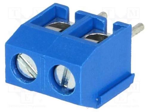 Pcb Bloco Terminal, Angulares 90, 5mm, Faixas: 2, para Pcb, 17,5a