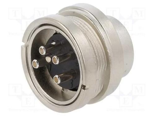 Conector: M16, tomada, macho, solda, para painel,.