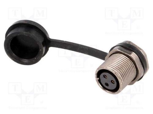 Tomada, ST12, fêmea, PIN: 3, IP67, 13A, solda, 25.