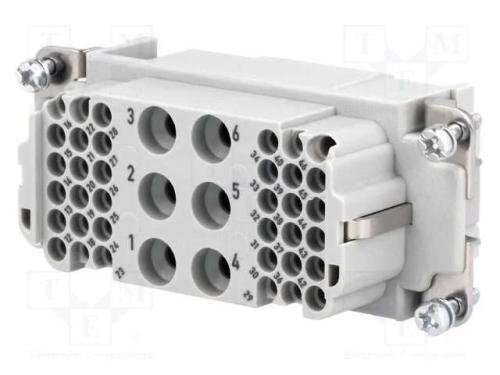 Conector: HAN, fêmea, Han-Com, PIN: 42(6+36), tam.