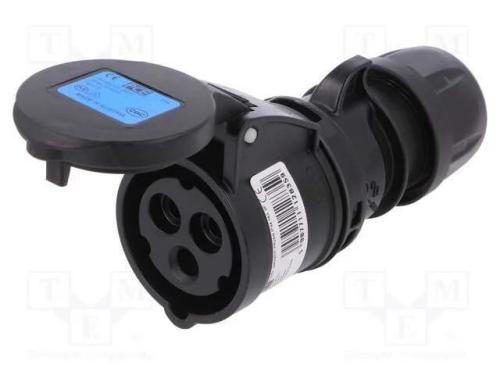 Conector: de alimentação, ficha, fêmea, 16A, 230V.