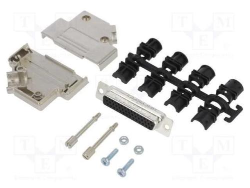 D-Sub HD, PIN: 44, fêmea, angulares 45, solda, co.