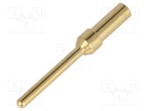 Contacto, macho, dourado, 0,13÷0,33mm2, 26AWG÷22A.