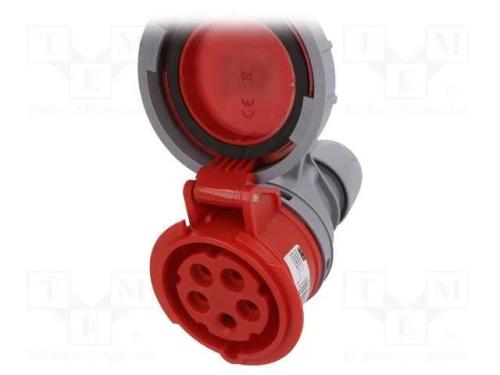 Conector: de alimentação AC 3 fases, tomada, fême.