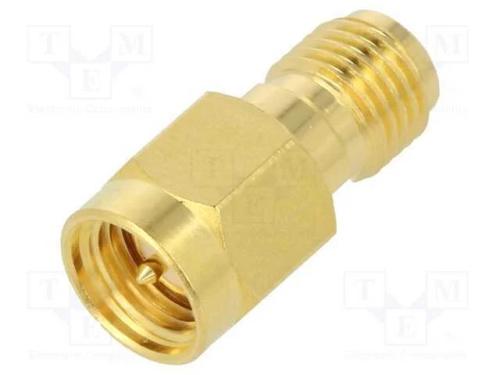 Conector, macho SMA,fêmea SMA, simples, 50O, PTFE.
