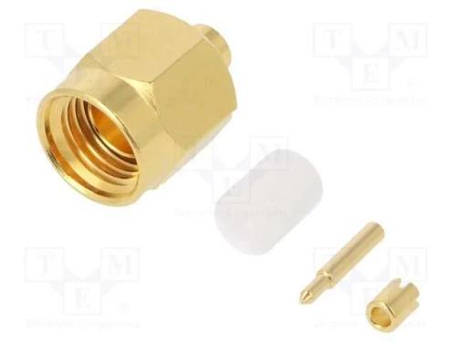 Ficha, SMA, macho, simples, 50O, 0.047-inch Confo.