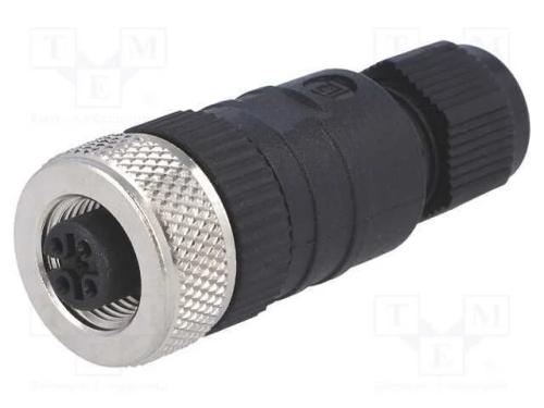 Ficha, M12, Pin: 4, Fêmea, Código A-Devicenet / Canopen, com Cabo
