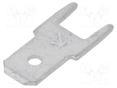 Conetor: plano, 4,8mm, 0,5mm, fêmea, THT, latão, .