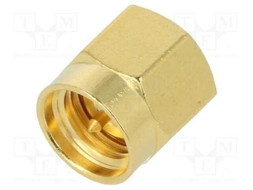 Terminador, SMA, macho, simples, 50O, PTFE, doura.