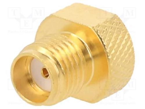 Terminador, SMA, fêmea, simples, 50O, PTFE, doura.