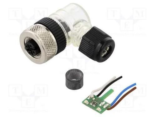 Ficha, M12, Pin: 4, Fêmea, Código A-Devicenet / Canopen, com Cabo