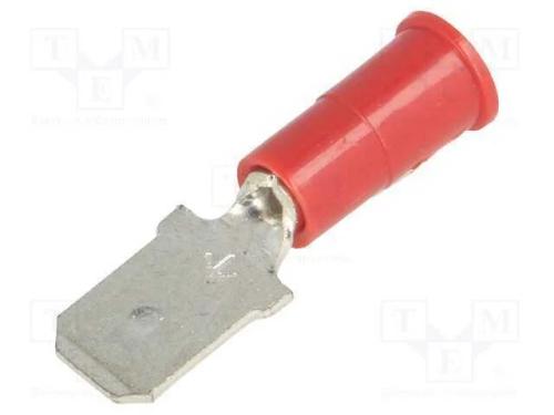 Conetor: plano, 6,4mm, 0,8mm, fêmea, cerrar, com .