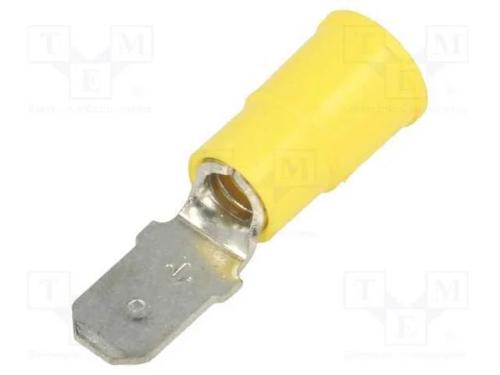 Conetor: plano, 6,4mm, 0,8mm, fêmea, cerrar, com .