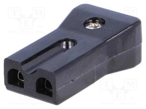 Conector: de alimentação, ficha, 3A, 230VAC, IEC .