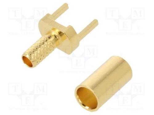 Concêntricos, simples, RG59,RG59/U, THT, dourado