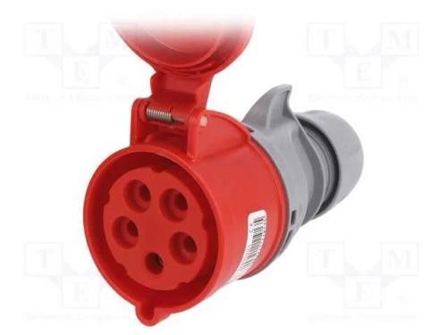 Conector: de alimentação AC 3 fases, tomada, fême.