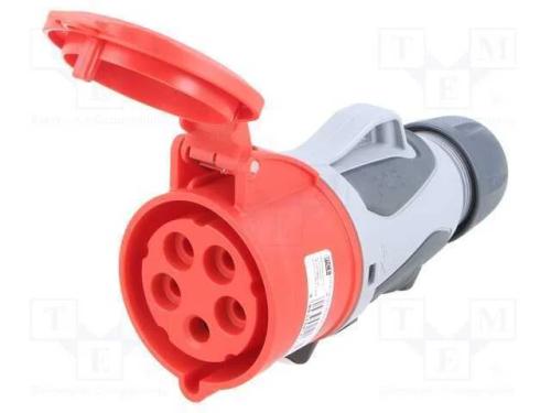 Conector: de alimentação AC 3 fases, tomada, fême.