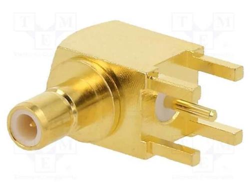 Tomada, SMB, macho, angulares 90, 50O, THT, PTFE,.