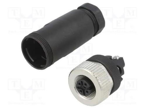 Ficha, M12, Pin: 5, Fêmea, Código A-Devicenet / Canopen, com Cabo