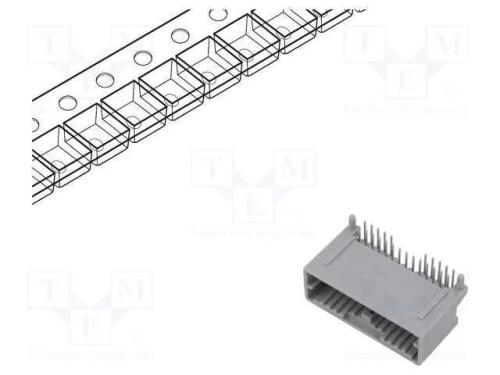 Conector: Automotive, Mini50, Macho, Tomada, para Pcb, Pin: 24, Tht