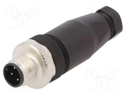 Ficha, M12, Pin: 4, Macho, Código A-Devicenet / Canopen, com Cabo