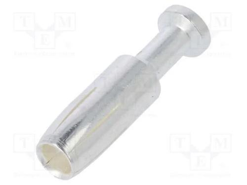 Contacto, fêmea, liga em cobre, prateado, 2,5mm2,.