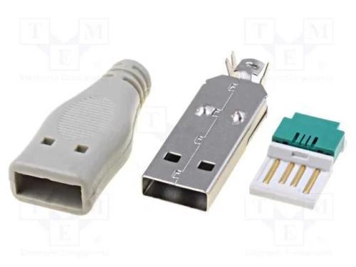 Ficha, Usb A, com Cabo, Idc, com Protetor
