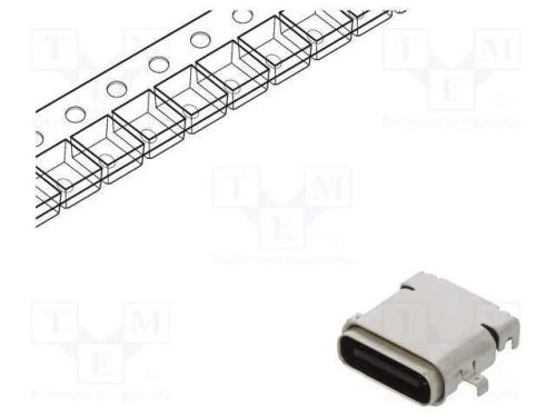 Tomada, Usb C, Smt, Angulares 90, Calafetadas, Usb 3.1