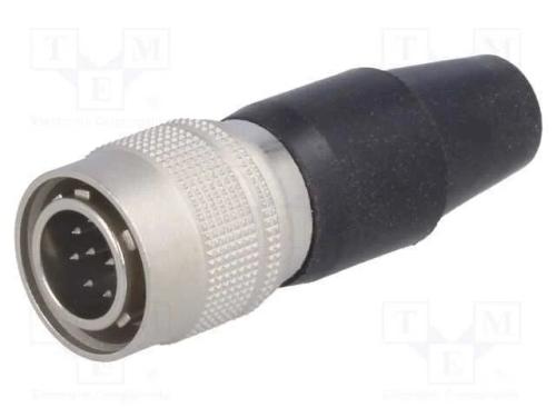 Conector: Redondos, Hr10, Push-Pull, Ficha, 2a, Prateado, Solda