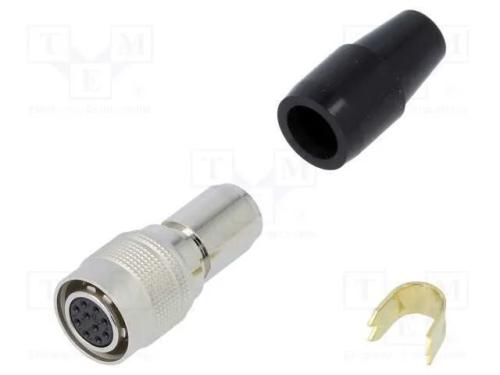 Conector: Redondos, Hr10, Push-Pull, Ficha, 2a, Prateado, Solda