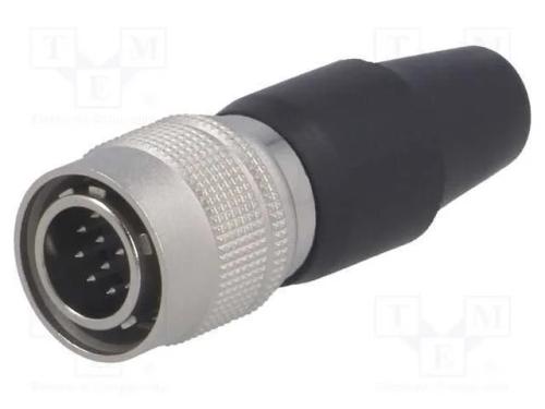 Conector: Redondos, Hr10, Push-Pull, Ficha, 2a, Prateado, Solda