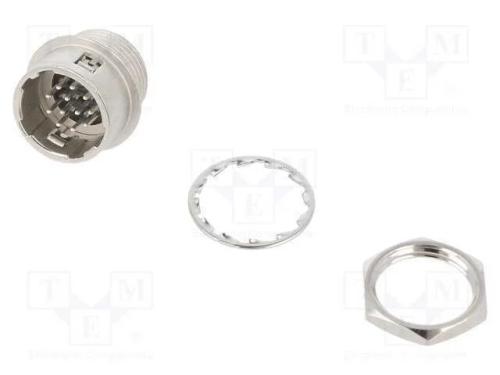Conector: Redondos, Hr10, Push-Pull, Tomada, 2a, Prateado, Pcb, Tht