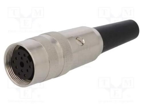 Conector: M16, ficha, fêmea, solda, com cabo, PIN.