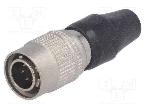 Conector: Redondos, Hr10, Push-Pull, Ficha, 2a, Prateado, Solda