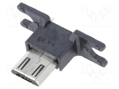 Ficha, Usb B Micro, Zx, Colarinho (2 Aberturas),Para Pcb, Pin: 5