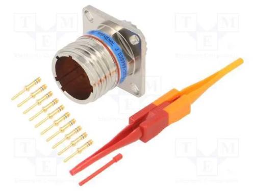 Conector: militar, tamanho 13, MIL-DTL-38999 Seri.