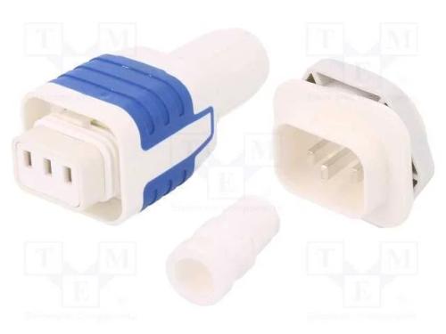 Conector: de alimentação, solda,terminal parafusa.