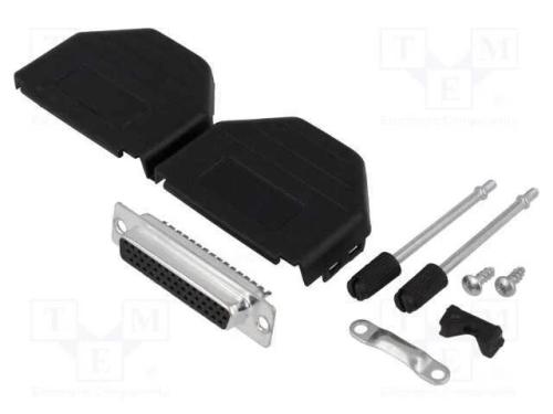 D-Sub HD, PIN: 44, ficha, fêmea, solda, com cabo
