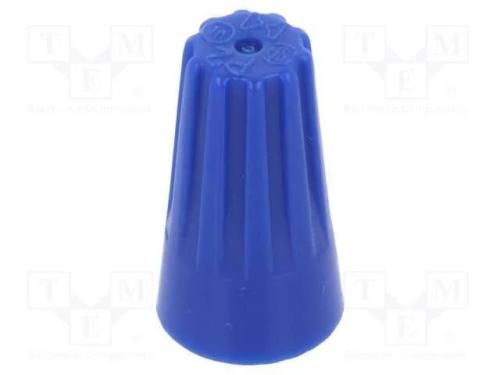 Conector rápido, 22AWG÷14AWG, torcidos, azul, max.