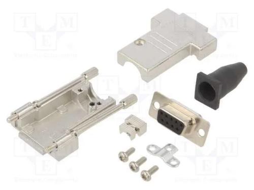 D-Sub, PIN: 9, ficha, fêmea, solda, com cabo, pre.
